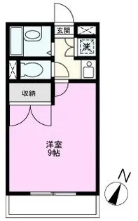 1Kの間取り画像