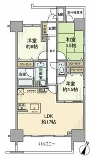 ベレッサ高尾ステーションビュー【3階】の間取り