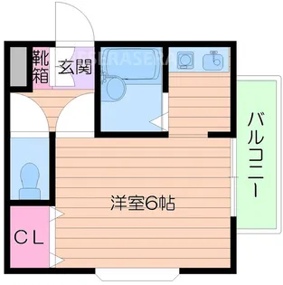 ウイング山手【2階】の間取り