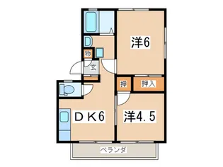 ア-バンハイツ【2階】の間取り