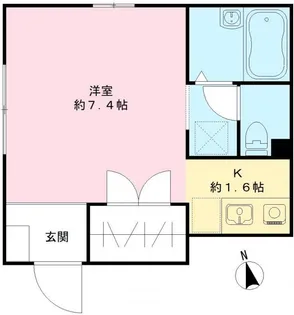 グリーングラス北新宿【1階】の間取り