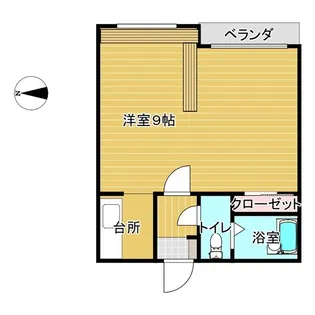 ハウスオブリザ平岸壱番館【2階】の間取り