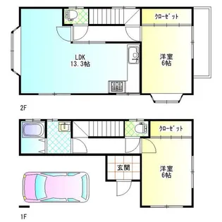 神奈川県横須賀市佐原1【一戸建】の間取り