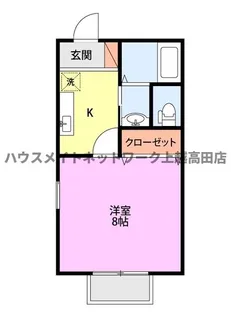 クレストフォルム北城【1階】の間取り