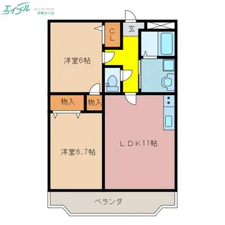 コンフォール・カルチェ【2階】の間取り