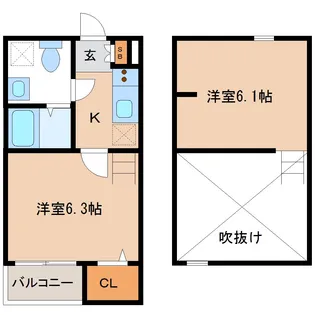 クォーロス【2階】の間取り