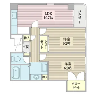 S.E.SQUARE【4階】の間取り