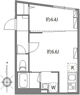 ソラシアレジデンス早稲田【4階】の間取り