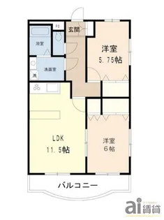 埼玉県川越市大字寺尾【マンション】の間取り