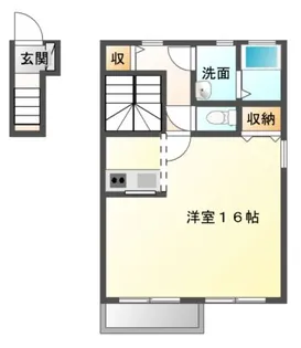 ヴィーノロッソ【2階】の間取り
