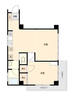 東京都渋谷区代々木2【マンション】の間取り