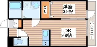アルカンシエルC【3階】の間取り