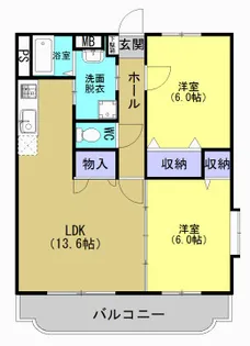 シャトー・ヴェレゾンII【3階】の間取り