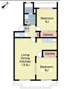ベルハイツシムラ【1階】の間取り