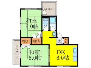 竹園コ-プの間取り