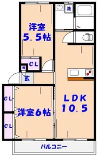メゾンドールK【2階】の間取り