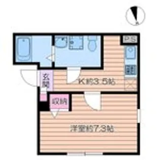 東京都台東区今戸2【マンション】の間取り
