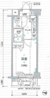 LIVCITY新宿壱番館【4階】の間取り