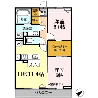 ハーベスト大塚【2階】の間取り