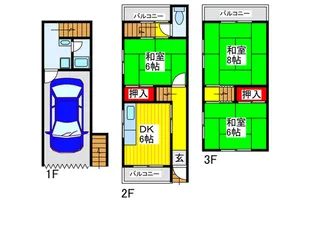 大阪府守口市大日東町【一戸建】の間取り