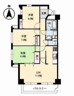 メゾン・ド・ナリヤ B棟【8階】の間取り