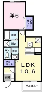 兵庫県三木市加佐【アパート】の間取り