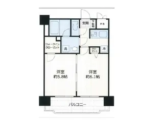 グリフィン横浜・ベイグランデ弐番館【4階】の間取り