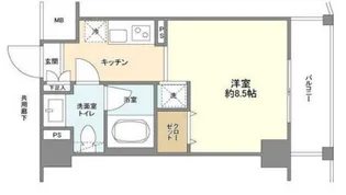 アーバンファースト神楽坂【5階】の間取り