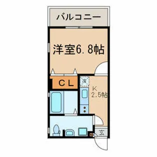 ヴェリーヌ住吉【2階】の間取り