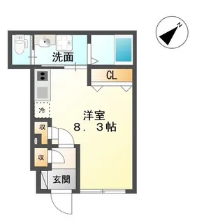 クレール長町【1階】の間取り