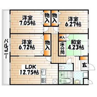 プレジデント【1階】の間取り