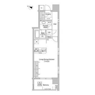 コンフォリア神田神保町【10階】の間取り
