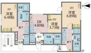 カインドネス南橋本【1階】の間取り