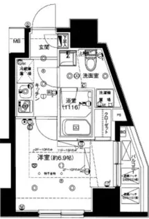 ハーモニーレジデンス大森山王【13階】の間取り