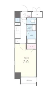 東京都港区白金3【マンション】の間取り
