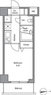レジディア上落合【1階】の間取り