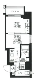 アイルプレミアム駒込【4階】の間取り
