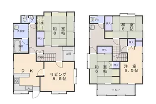 山形県新庄市沼田町【一戸建】の間取り