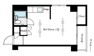 カーサ第二渋谷【3階】の間取り