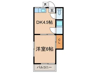 ミラクルハイム【1階】の間取り