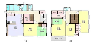 群馬県高崎市倉賀野町【一戸建】の間取り