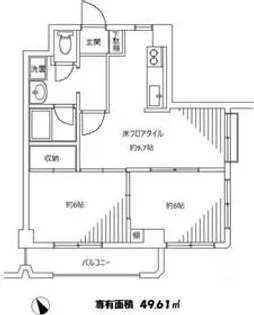パレスクラシーゼ【4階】の間取り