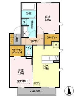 Reale B【2階】の間取り