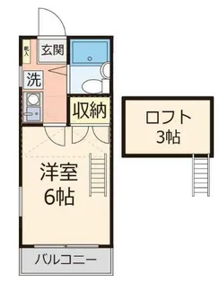 東京都小平市小川町1【アパート】の間取り