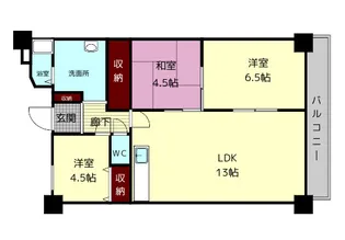 グランドパレス新大宮【5階】の間取り