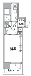 アビタシオン西日暮里【6階】の間取り