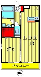 レクレドール【3階】の間取り