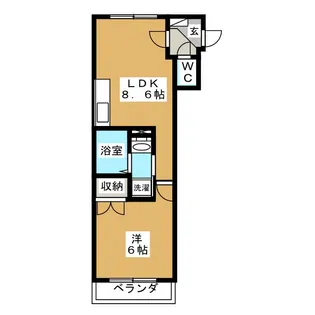 エルグラン【1階】の間取り