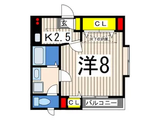 クリスタルパレス金沢八景【1階】の間取り