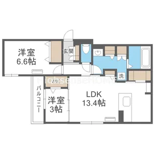 Clashist新森【1階】の間取り